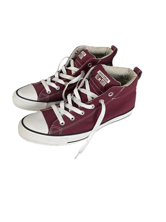 Converse Chuck Taylor All Star High Top Shoes Burgundy Canvas Mens 10 Womens 12 main image 5